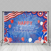 Aperturee - American National Flag Star Retirement Backdrop